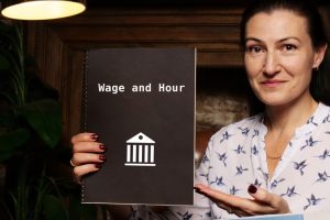 wage and hour with phrase on the piece of paper